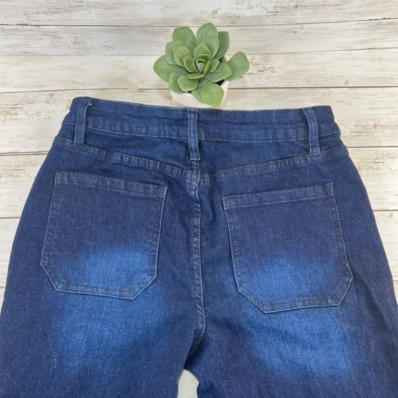 Sold YMI Denim Blue Collection High Rise Flare Bell Bottom Size 11/30 - Picture 6 of 10